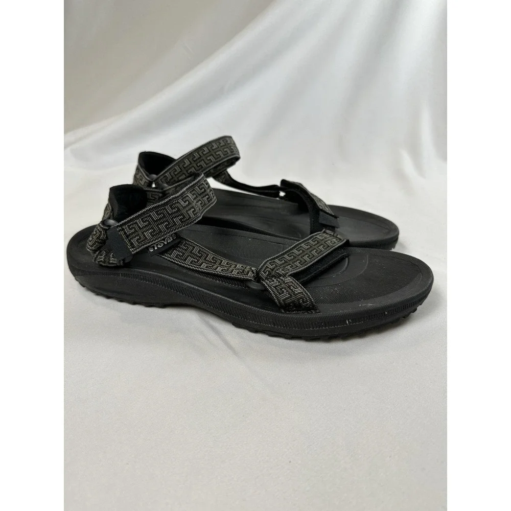 TEVA‎ Sandals Men's Size 13M Sport Hiking Black Shoc Pad Tribal S/N 6461